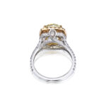 4 Carat Cushion Statement | Fancy Yellow | 14K White Gold | A Crown-Worthy Fancy Rarity - Image 3
