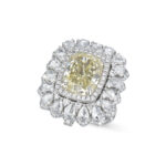 10.15 Carat Cushion Statement | Fancy Yellow | 14K White Gold | A Crown-Worthy Fancy Rarity