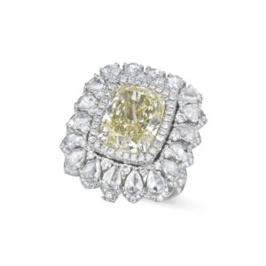 10.15 Carat Cushion Statement | Fancy Yellow | 14K White Gold | A Crown-Worthy Fancy Rarity