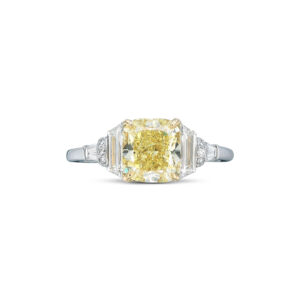 2.05 Carat Cushion Statement | Fancy Yellow | 18K Gold | A Crown-Worthy Fancy Rarity