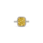 3.36 Carat Cushion Statement | Fancy Yellow | 18K Gold | Sunlit Royal Radiance