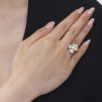 6 Carat Cushion Statement | Fancy Yellow | 14K White Gold | Sunlit Royal Radiance - Image 4