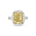 7.05 Carat Cushion Statement | Fancy Yellow | 18K Gold | Colour-Collector’s Treasure - Image 3