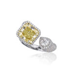 3.17 Carat Pear Statement | Fancy Yellow | 14K White Gold | A Crown-Worthy Fancy Rarity