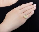Round Brilliant Statement | Fancy Yellow | 14K White Gold | Colour-Collector’s Treasure - Image 4