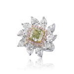 3.1 Carat Cushion Statement | Fancy Yellow | 14K White Gold | Colour-Collector’s Treasure