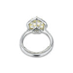 3.55 Carat Heart Shape Statement | Fancy Yellow | 18K Gold | Colour-Collector’s Treasure - Image 3