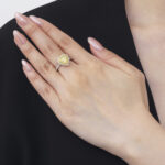 3.55 Carat Heart Shape Statement | Fancy Yellow | 18K Gold | Colour-Collector’s Treasure - Image 4