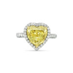 3.55 Carat Heart Shape Statement | Fancy Yellow | 18K Gold | Colour-Collector’s Treasure