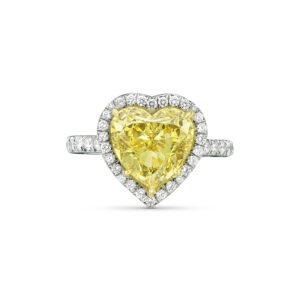 3.55 Carat Heart Shape Statement | Fancy Yellow | 18K Gold | Colour-Collector’s Treasure