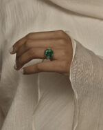 12.39 Carat Emerald-cut Statement | 14K White Gold | Iconic Presence - Image 3