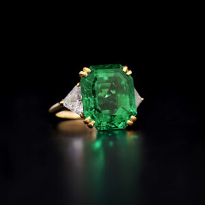 12.39 Carat Emerald-cut Statement | 14K White Gold | Iconic Presence