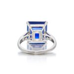 Round Brilliant Statement | Royal Blue Sapphire | 14K White Gold | Pure Sophistication - Image 3