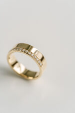 Round Brilliant Band | Brilliant White | 14K White Gold | Graceful Brilliance | Heirloom - Image 2