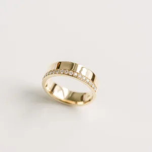 Round Brilliant Band | Brilliant White | 14K White Gold | Graceful Brilliance | Heirloom