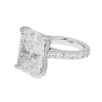 19.3 Carat Radiant Diamond Ring | Brilliant White | 14K White Gold - Image 2