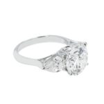 6.47 Carat Round Brilliant Diamond Ring | Brilliant White | 14K White Gold