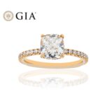 2 Carat Cushion Diamond Ring | Brilliant White | 18K Rose Gold | A Classic Statement - Image 8