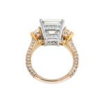 7.82 Carat Asscher Diamond Ring | Brilliant White | 18K Rose Gold | Refined Grandeur - Image 2