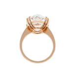 15.48 Carat Oval Diamond Ring | Brilliant White | 18K Rose Gold | Iconic Presence | Heirloom - Image 3