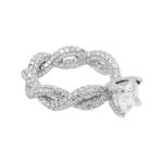 4.73 Carat Round Brilliant Diamond Ring | Brilliant White | 18K White Gold | Modern Nobility - Image 2