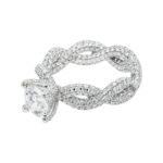 4.73 Carat Round Brilliant Diamond Ring | Brilliant White | 18K White Gold | Modern Nobility - Image 3