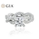 4.73 Carat Round Brilliant Diamond Ring | Brilliant White | 18K White Gold | Modern Nobility - Image 7
