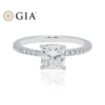 1.51 Carat Radiant Diamond Ring | Brilliant White | 18K White Gold | Elegant Sparkle - Image 6