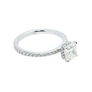 1.51 Carat Radiant Diamond Ring | Brilliant White | 18K White Gold | Elegant Sparkle