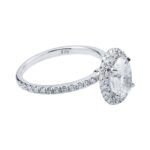 2.27 Carat Oval Diamond Ring | Brilliant White | 18K White Gold | A Classic Statement - Image 2
