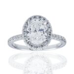 2.27 Carat Oval Diamond Ring | Brilliant White | 18K White Gold | A Classic Statement