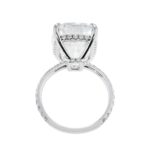10.01 Carat Cushion Diamond Ring | Brilliant White | 18K White Gold - Image 3