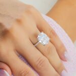 10.01 Carat Cushion Diamond Ring | Brilliant White | 18K White Gold - Image 4