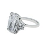 10 Carat Cushion Diamond Ring | Brilliant White | 18K White Gold | Grand Palais Radiance - Image 2