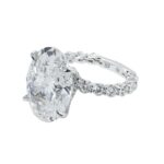 16.23 Carat Oval Diamond Ring | Brilliant White | 18K White Gold | High Jewellery Supremacy - Image 2
