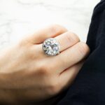 15.87 Carat Round Brilliant Diamond Ring | Brilliant White | 18K White Gold - Image 2