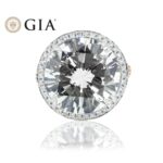 15.87 Carat Round Brilliant Diamond Ring | Brilliant White | 18K White Gold - Image 4