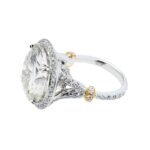 15.87 Carat Round Brilliant Diamond Ring | Brilliant White | 18K White Gold