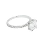 2.43 Carat Cushion Diamond Ring | Brilliant White | 18K White Gold | Effortless Elegance - Image 2