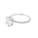 2.43 Carat Cushion Diamond Ring | Brilliant White | 18K White Gold | Effortless Elegance - Image 3