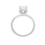 2.43 Carat Cushion Diamond Ring | Brilliant White | 18K White Gold | Effortless Elegance - Image 4