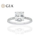 2.43 Carat Cushion Diamond Ring | Brilliant White | 18K White Gold | Effortless Elegance - Image 7