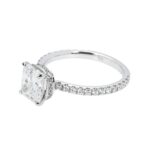 2.62 Carat Cushion Diamond Ring | Brilliant White | 18K White Gold | Everyday Royalty - Image 2