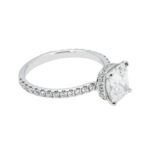 2.62 Carat Cushion Diamond Ring | Brilliant White | 18K White Gold | Everyday Royalty