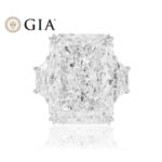 22.35 Carat Radiant Diamond Ring | Brilliant White | 18K White Gold - Image 5