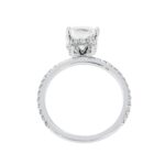 3.55 Carat Cushion Diamond Ring | Brilliant White | 18K White Gold | Quiet Power - Image 4