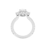 4.18 Carat Oval Diamond Ring | Brilliant White | 18K White Gold | Effortless Elegance - Image 3