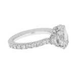 4.18 Carat Oval Diamond Ring | Brilliant White | 18K White Gold | Effortless Elegance