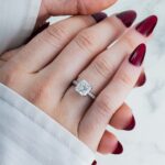 3.5 Carat Cushion Diamond Ring | Brilliant White | 18K White Gold | Quiet Power - Image 3