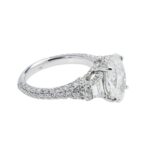 3.4 Carat Oval Diamond Ring | Brilliant White | 18K White Gold | Everyday Royalty